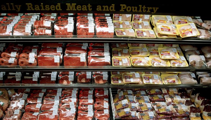 Chicken for sale at a grocery store. A string of lawsuits from wholesalers, retailers and food distribution giants allege that America's biggest poultry processors colluded to raise the price of broiler chickens over a decade. Chicken for sale at a grocery store. A string of lawsuits from wholesalers, retailers and food distribution giants allege that America's biggest poultry processors colluded to raise the price of broiler chickens over a decade.