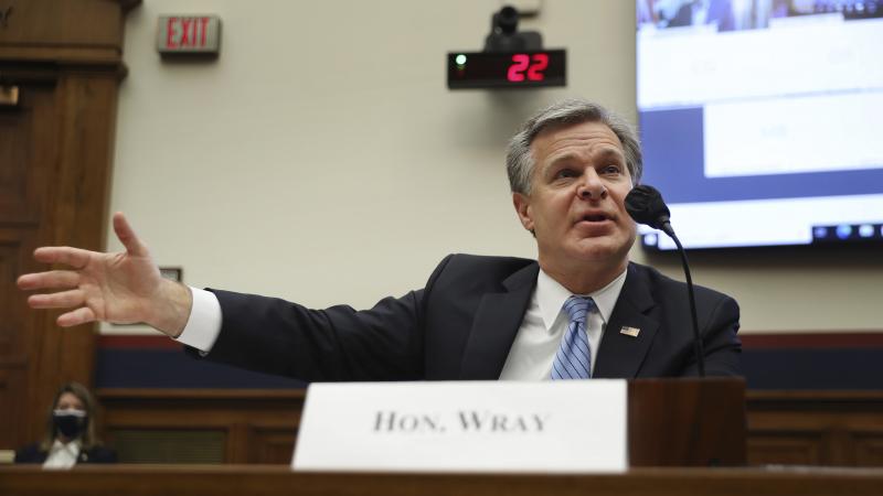 FBI Director Christopher Wray testifies Thursday before a House Homeland Security Committee hearing on threats to the homeland. FBI Director Christopher Wray testifies Thursday before a House Homeland Security Committee hearing on threats to the homeland.