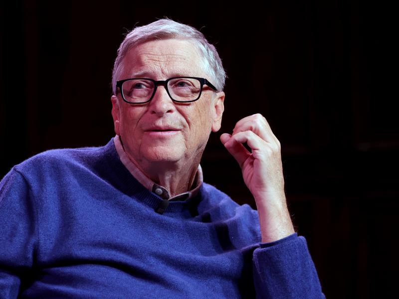 Bill Gates discusses his new book, How to Prevent the Next Pandemic, onstage in New York City. Gates announced Tuesday that he tested positive for COVID-19. Bill Gates discusses his new book, How to Prevent the Next Pandemic, onstage in New York City. Gates announced Tuesday that he tested positive for COVID-19.