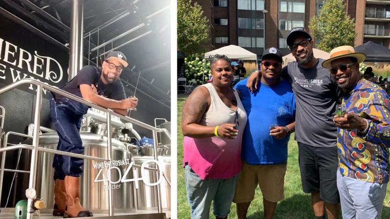 Marcus Baskerville, second from the right, at Black Brew Culture's Fresh Fest, August 11, 2019. Marcus Baskerville, second from the right, at Black Brew Culture's Fresh Fest, August 11, 2019.