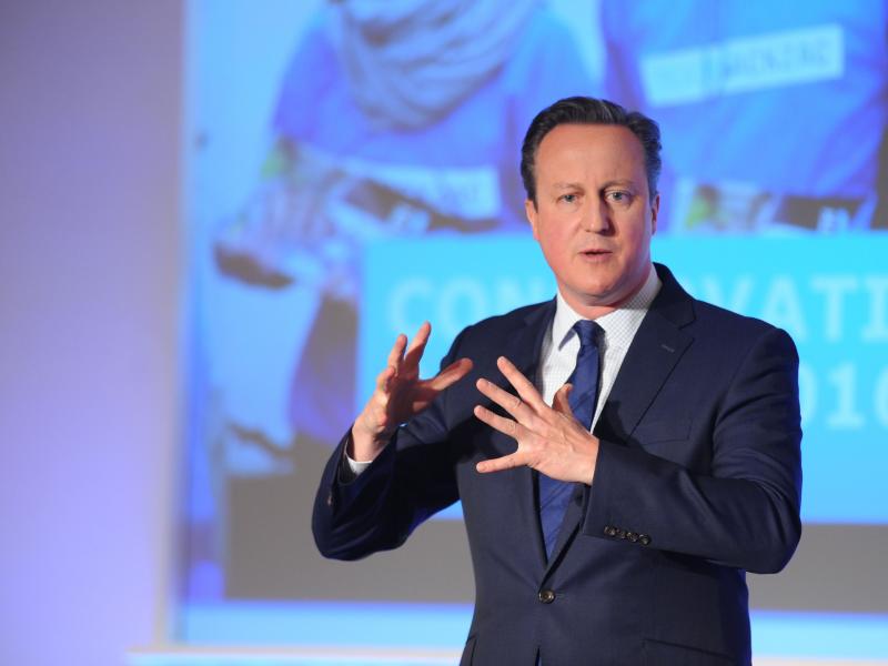 British Prime Minister David Cameron speaking during the Conservative Party Spring Forum on Saturday in London. British Prime Minister David Cameron speaking during the Conservative Party Spring Forum on Saturday in London.