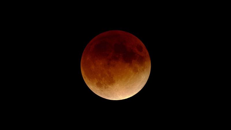 A "blood moon" captured on the night of Jan. 20, 2000. A "blood moon" captured on the night of Jan. 20, 2000.