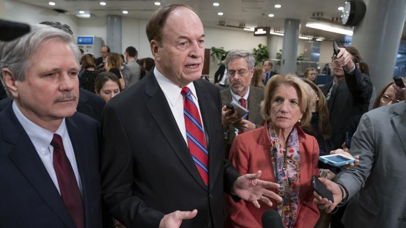 Sen. Richard Shelby (center), is the top Republican in a bipartisan group of lawmakers working to craft an agreement on border security. Sen. Richard Shelby (center), is the top Republican in a bipartisan group of lawmakers working to craft an agreement on border security.