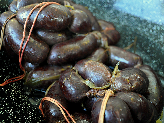 In the Caribbean territory of Guadeloupe, boudin is a food entrenched in the history of colonization and slavery. In the Caribbean territory of Guadeloupe, boudin is a food entrenched in the history of colonization and slavery.