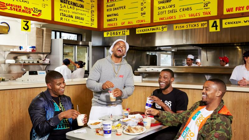 The Ghetto Gastro collective (Jon Gray, Lester Walker, Pierre Serrao and Malcolm Livingston II) is a self-described "black power kitchen" in The Bronx. The Ghetto Gastro collective (Jon Gray, Lester Walker, Pierre Serrao and Malcolm Livingston II) is a self-described "black power kitchen" in The Bronx.