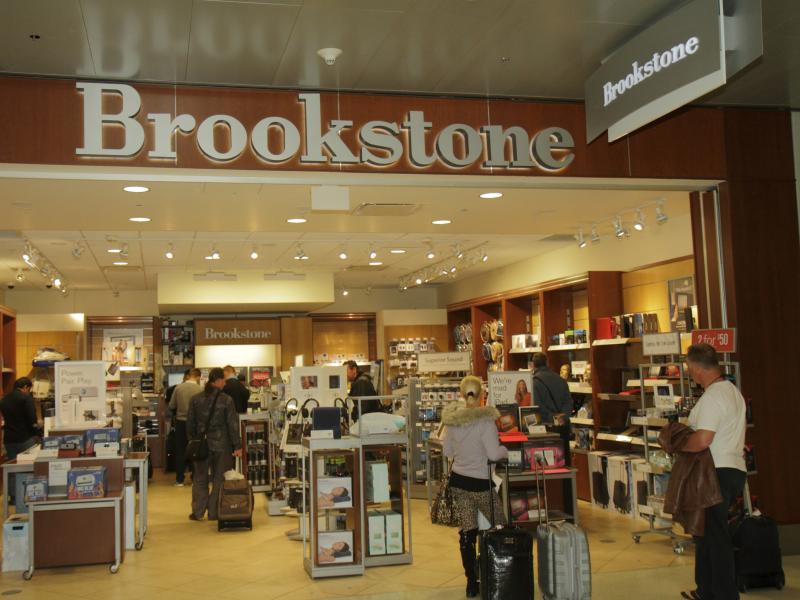 Brookstone's airport stores, like this one located in Miami International Airport, will remain open. Brookstone's airport stores, like this one located in Miami International Airport, will remain open.