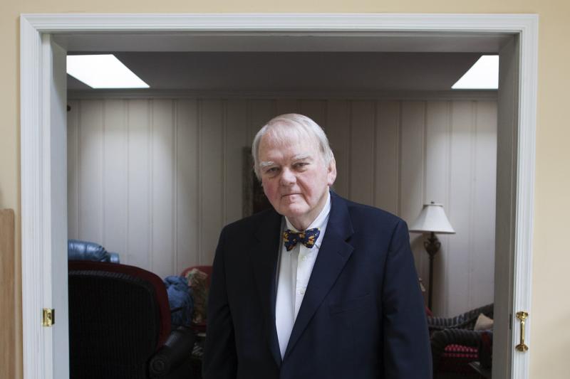 Hunter, shown at his home in Arlington, Va., says the National Flood Insurance Program doesn't charge homeowners enough in premiums to adequately fund itself. Hunter, shown at his home in Arlington, Va., says the National Flood Insurance Program doesn't charge homeowners enough in premiums to adequately fund itself.