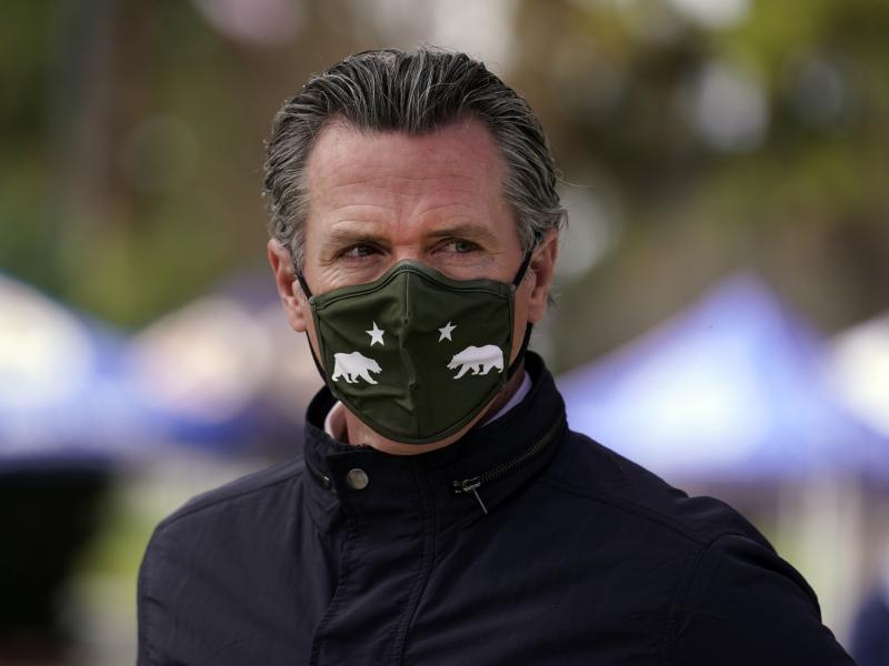 California Gov. Gavin Newsom, pictured on March 10, has come out swinging at Republicans leading the charge to remove him from office in a recall bid. California Gov. Gavin Newsom, pictured on March 10, has come out swinging at Republicans leading the charge to remove him from office in a recall bid.