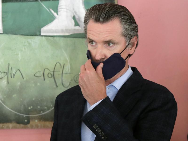 Gov. Gavin Newsom said requiring masks is a necessary step as Californians continue to ignore recommended face-covering guidelines. Gov. Gavin Newsom said requiring masks is a necessary step as Californians continue to ignore recommended face-covering guidelines.