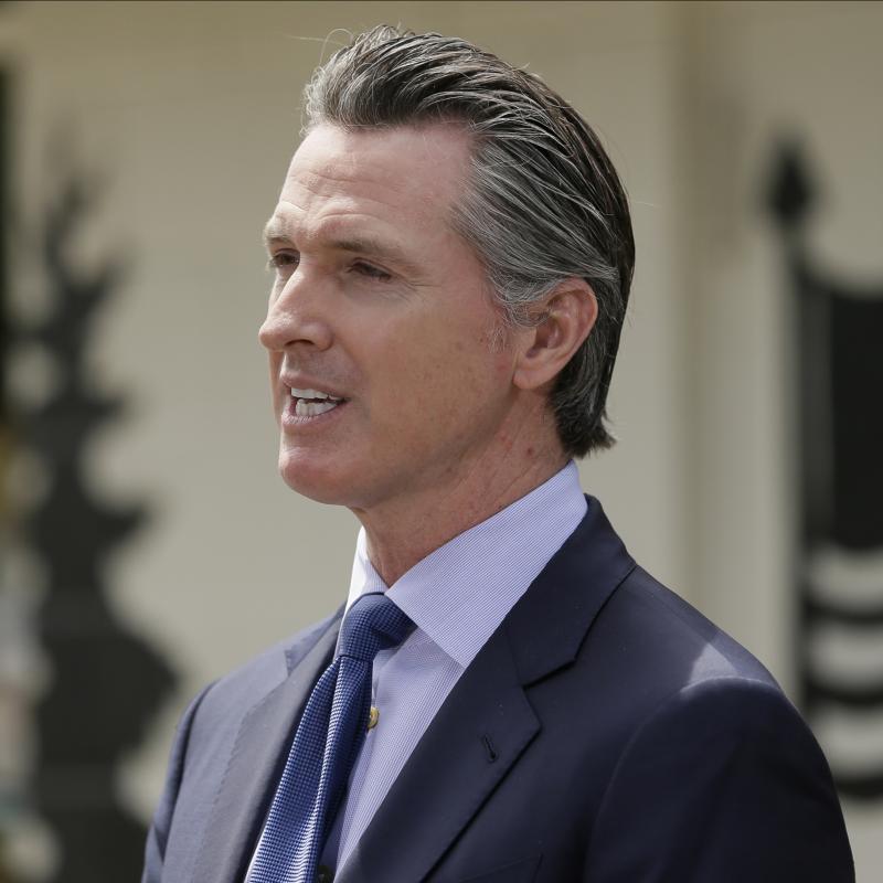 California Gov. Gavin Newsom says places of worship can resume in-person services pending county approval. Attendance will be limited to fewer than 100 or 25% of the building's capacity, whichever is lower. California Gov. Gavin Newsom says places of worship can resume in-person services pending county approval. Attendance will be limited to fewer than 100 or 25% of the building's capacity, whichever is lower.