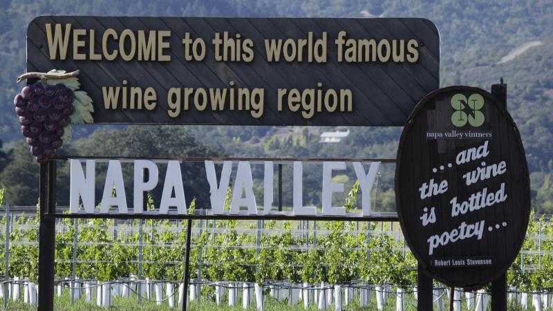 A sign welcoming visitors to the Napa Valley along Highway 29 in Oakville, Calif. A sign welcoming visitors to the Napa Valley along Highway 29 in Oakville, Calif.
