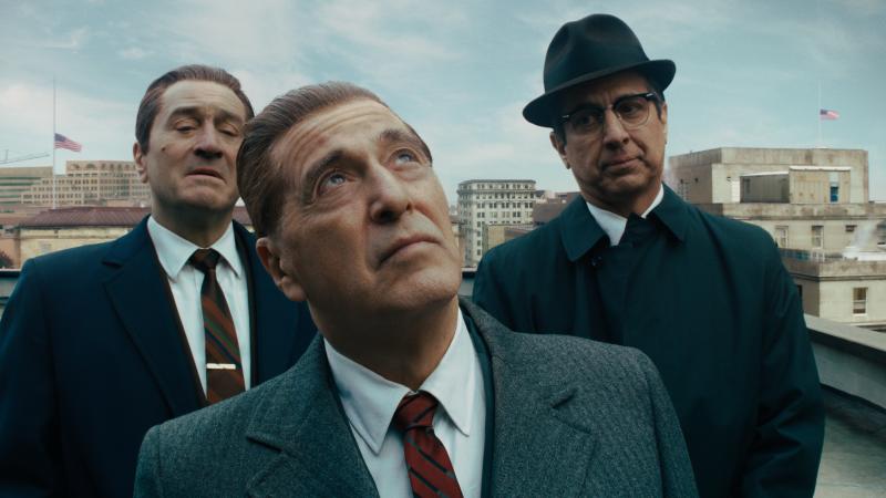 Robert De Niro (from left) stars with Al Pacino and Ray Romano as a mob hit man in Martin Scorsese's The Irishman. Robert De Niro (from left) stars with Al Pacino and Ray Romano as a mob hit man in Martin Scorsese's The Irishman.