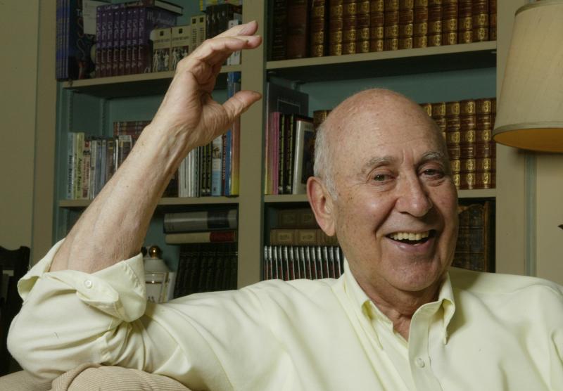 Actor, director and author Carl Reiner, pictured at his home in Beverly Hills, Calif., in May 2003. Actor, director and author Carl Reiner, pictured at his home in Beverly Hills, Calif., in May 2003.