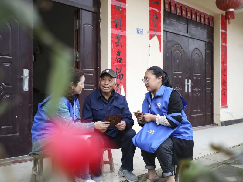 Workers in China collect demographic data in the the seventh population census on Nov. 1, 2020. Workers in China collect demographic data in the the seventh population census on Nov. 1, 2020.