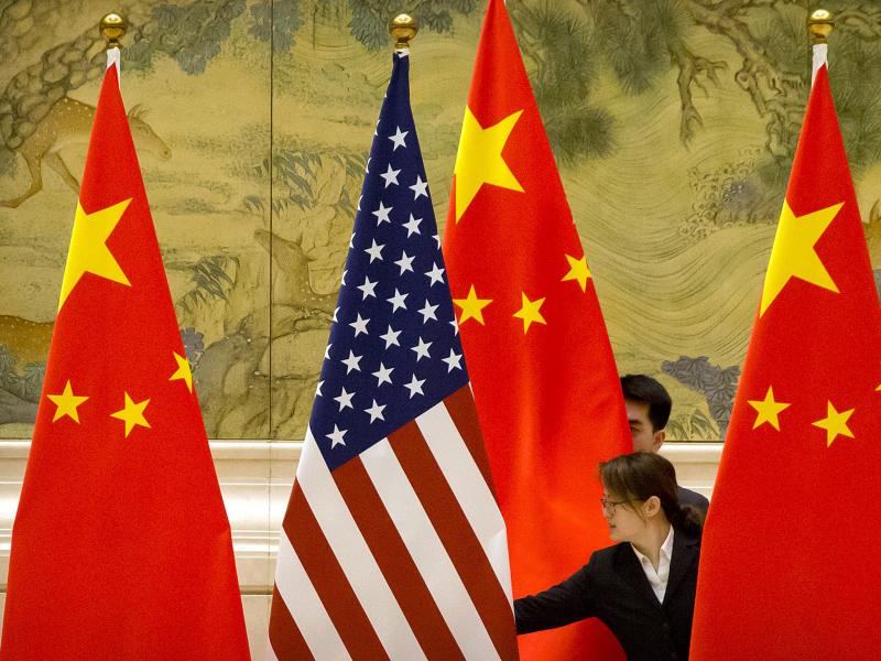 U.S. and Chinese flags before the opening session of 2019 trade negotiations between U.S. and Chinese trade representatives in Beijing. China just passed a sweeping law designed to counter sanctions the U.S. and the European Union have imposed on Chinese U.S. and Chinese flags before the opening session of 2019 trade negotiations between U.S. and Chinese trade representatives in Beijing. China just passed a sweeping law designed to counter sanctions the U.S. and the European Union have imposed on Chinese