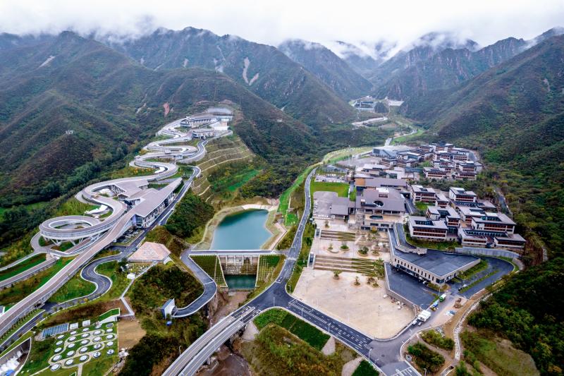 The Yanqing Winter Olympic Village in Beijing is just one of the many "closed loop" locations that will isolate athletes, staff and the limited number of spectators. The Yanqing Winter Olympic Village in Beijing is just one of the many "closed loop" locations that will isolate athletes, staff and the limited number of spectators.