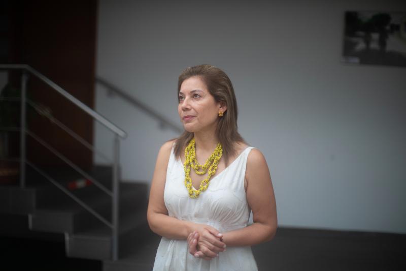Marianne Menjivar heads the International Rescue Committee's Colombia office. She says Venezuela's crisis has made family planning impossible. Marianne Menjivar heads the International Rescue Committee's Colombia office. She says Venezuela's crisis has made family planning impossible.