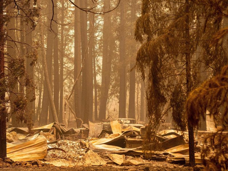 The remains of a burned home are seen in the Indian Falls neighborhood of unincorporated Plumas County, California on July 26, 2021. Extreme weather events have claimed hundreds of lives worldwide in recent weeks, and upcoming forecasts for wildfire and h The remains of a burned home are seen in the Indian Falls neighborhood of unincorporated Plumas County, California on July 26, 2021. Extreme weather events have claimed hundreds of lives worldwide in recent weeks, and upcoming forecasts for wildfire and h