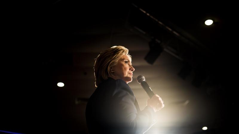 Hillary Clinton speaks to voters during a rally in El Centro, Calif., Thursday. She is on the precipice of becoming the Democratic nominee for president. Hillary Clinton speaks to voters during a rally in El Centro, Calif., Thursday. She is on the precipice of becoming the Democratic nominee for president.