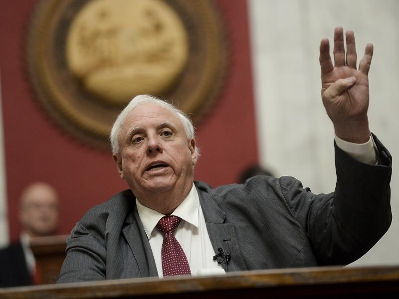 West Virginia Gov. Jim Justice gives his State of the State speech in the House Chambers in January. West Virginia Gov. Jim Justice gives his State of the State speech in the House Chambers in January.