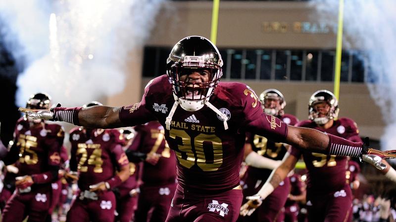 Brandon Wells of the Mississippi State Bulldogs takes the field before a game against the Ole Miss Rebels last year. Brandon Wells of the Mississippi State Bulldogs takes the field before a game against the Ole Miss Rebels last year.