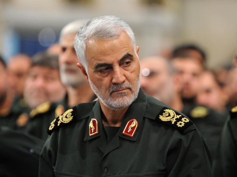 Iranian Quds Force commander Maj. Gen. Qassem Soleimani attends Iranian supreme leader Ayatollah Ali Khamenei's (not seen) meeting with the Islamic Revolution Guards Corps in Tehran in 2016. Iranian Quds Force commander Maj. Gen. Qassem Soleimani attends Iranian supreme leader Ayatollah Ali Khamenei's (not seen) meeting with the Islamic Revolution Guards Corps in Tehran in 2016.