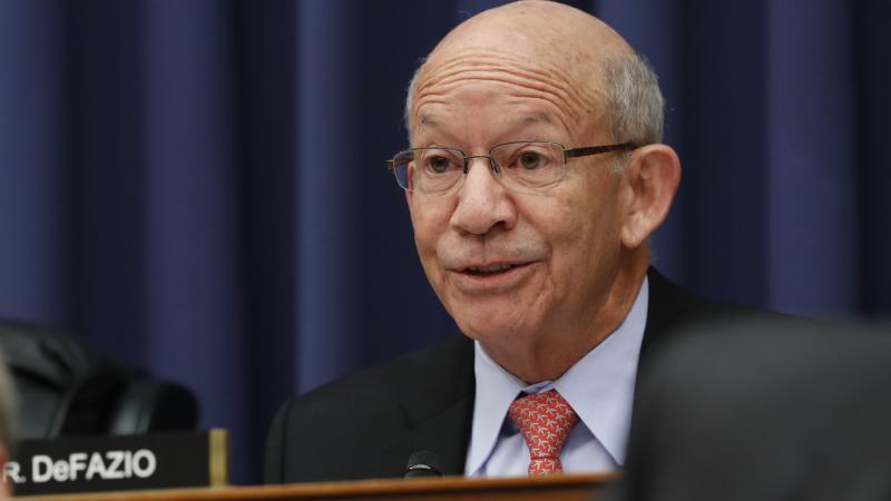 Rep. Peter DeFazio, D-Ore., who chairs the House Transportation Committee wants to work with the White House on a bipartisan infrastructure bill. At the same time, his panel is investigating a lease given to the Trump International Hotel in Washington, D. Rep. Peter DeFazio, D-Ore., who chairs the House Transportation Committee wants to work with the White House on a bipartisan infrastructure bill. At the same time, his panel is investigating a lease given to the Trump International Hotel in Washington, D.