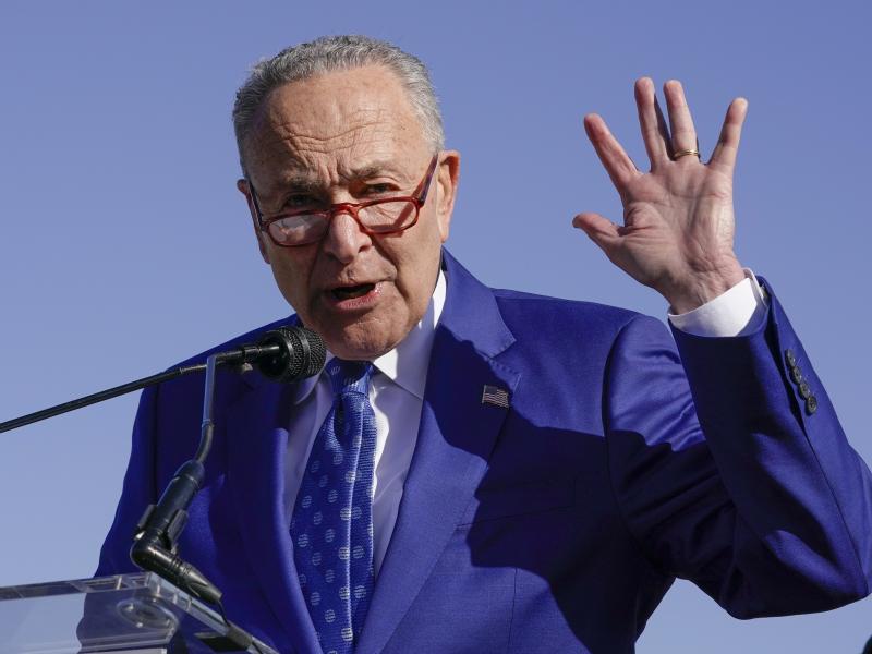 Senate Majority Leader Chuck Schumer, D-N.Y., has set a Christmas deadline for passing the roughly $2 trillion spending bill that includes the bulk of President Biden's agenda. Senate Majority Leader Chuck Schumer, D-N.Y., has set a Christmas deadline for passing the roughly $2 trillion spending bill that includes the bulk of President Biden's agenda.