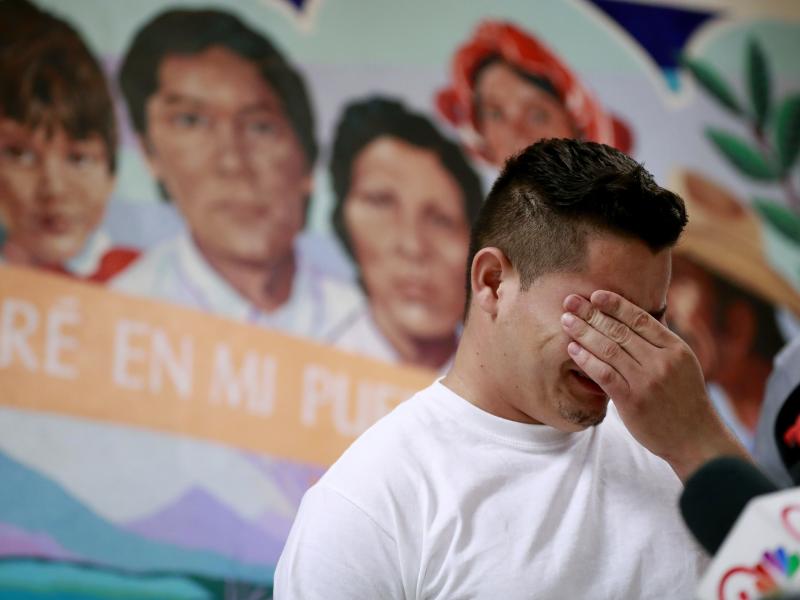 In this June 2018 photo, Christian, from Honduras, recounts his separation from his child at the border. A judge has given the federal government six months to identify children separated from their families. In this June 2018 photo, Christian, from Honduras, recounts his separation from his child at the border. A judge has given the federal government six months to identify children separated from their families.