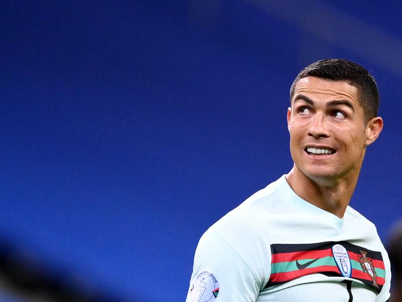 Portugal's forward Cristiano Ronaldo looks on during the Nations League football match between France and Portugal, on Sunday. Ronaldo has tested positive for the coronavirus. Portugal's forward Cristiano Ronaldo looks on during the Nations League football match between France and Portugal, on Sunday. Ronaldo has tested positive for the coronavirus.