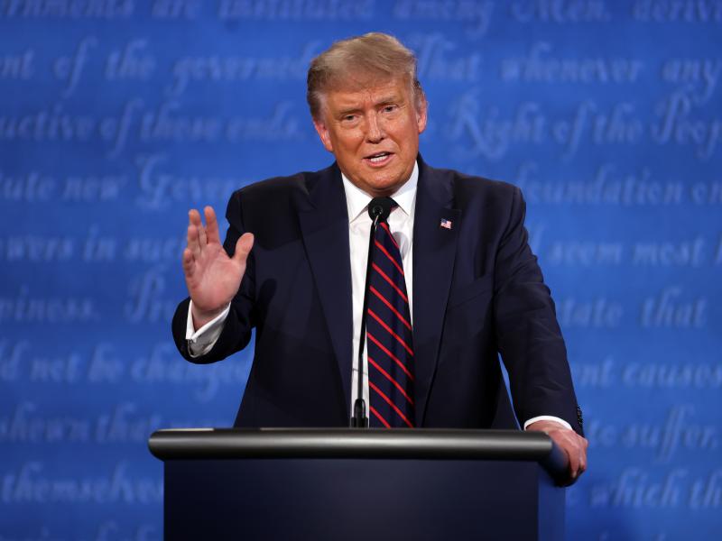 During the Sept. 29 presidential debate with Democratic nominee Joe Biden in Cleveland, President Trump declined to denounce white supremacists. Days later he told Fox News that he condemned right-wing hate groups such as the Ku Klux Klan and the Proud Bo During the Sept. 29 presidential debate with Democratic nominee Joe Biden in Cleveland, President Trump declined to denounce white supremacists. Days later he told Fox News that he condemned right-wing hate groups such as the Ku Klux Klan and the Proud Bo