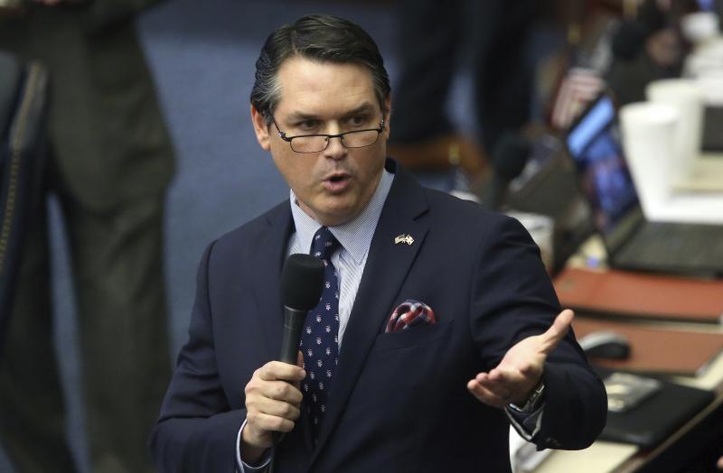 Former state Rep. Cord Byrd, seen here in March 2020, was tapped by Republican Gov. Ron DeSantis to be Florida's new secretary of state, an appointment that has drawn criticism. Former state Rep. Cord Byrd, seen here in March 2020, was tapped by Republican Gov. Ron DeSantis to be Florida's new secretary of state, an appointment that has drawn criticism.