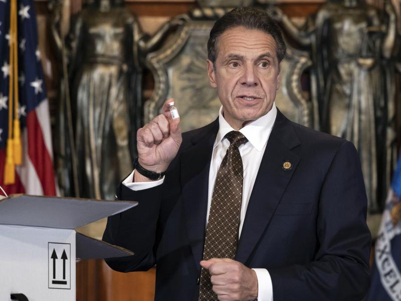 Gov. Andrew Cuomo is urging New Yorkers to get the COVID-19 vaccine when it becomes available to them. "This is not only an individual responsibility; it is a community obligation," he said. Gov. Andrew Cuomo is urging New Yorkers to get the COVID-19 vaccine when it becomes available to them. "This is not only an individual responsibility; it is a community obligation," he said.