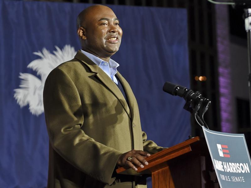 Jaime Harrison, the new chairman of the Democratic National Committee, says Democratic victories in Georgia are signs that come 2022, his party can break the cycle of the incumbent president's party losing ground during midterm elections. Jaime Harrison, the new chairman of the Democratic National Committee, says Democratic victories in Georgia are signs that come 2022, his party can break the cycle of the incumbent president's party losing ground during midterm elections.
