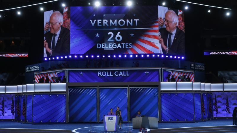Sen. Bernie Sanders is seen after the Vermont delegation cast their votes during roll call at the 2016 Democratic National Convention in Philadelphia. After the bitter primary between Sanders and Hillary Clinton, the DNC set up a process that has led to r Sen. Bernie Sanders is seen after the Vermont delegation cast their votes during roll call at the 2016 Democratic National Convention in Philadelphia. After the bitter primary between Sanders and Hillary Clinton, the DNC set up a process that has led to r
