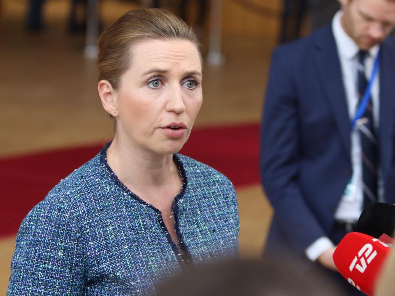 Danish Prime Minister Mette Frederiksen, shown here in Brussels in February, has postponed her wedding due to a European Council meeting. Danish Prime Minister Mette Frederiksen, shown here in Brussels in February, has postponed her wedding due to a European Council meeting.