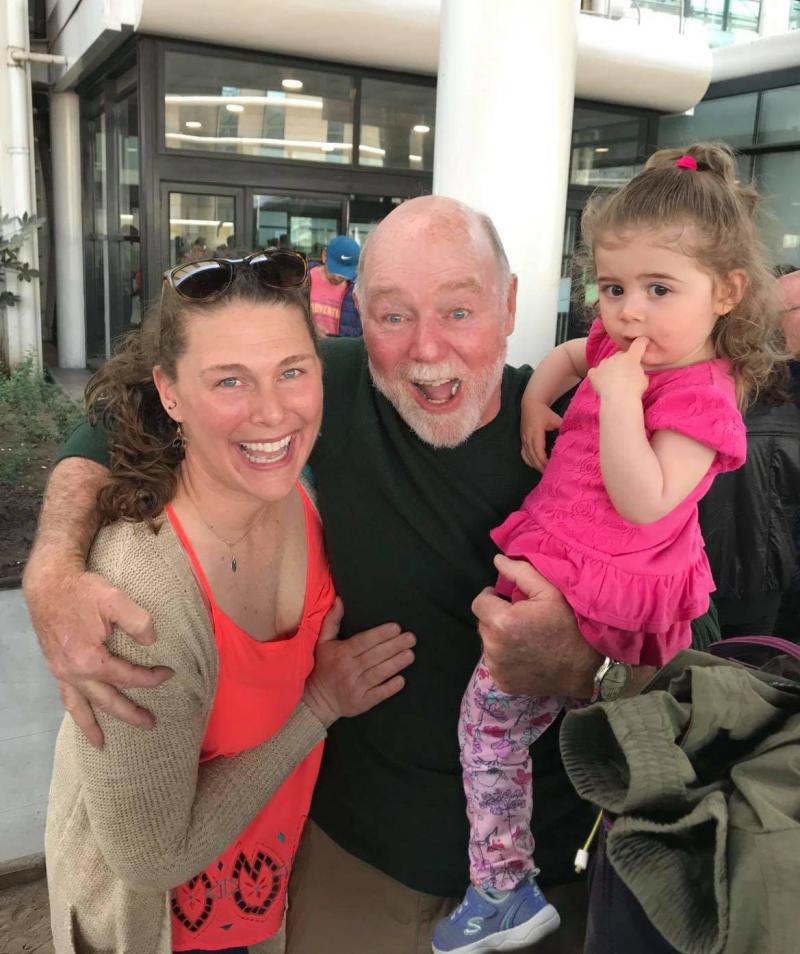 Alicia Caton, left, with her father Larry, and daughter, Mia. Alicia Caton, left, with her father Larry, and daughter, Mia.