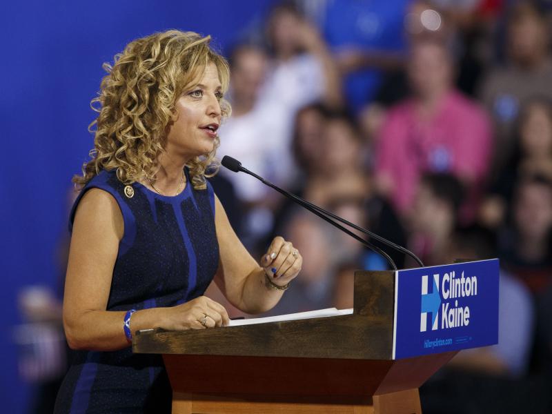 Debbie Wasserman Schultz is stepping down as chair of the Democratic National Committee amid a furor over an email leak that revealed a bias against Bernie Sanders inside the DNC. Debbie Wasserman Schultz is stepping down as chair of the Democratic National Committee amid a furor over an email leak that revealed a bias against Bernie Sanders inside the DNC.