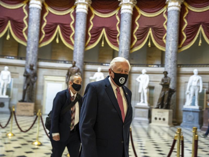 House Majority Leader Rep. Steny Hoyer walks through Statuary Hall at the U.S. Capitol. House Majority Leader Rep. Steny Hoyer walks through Statuary Hall at the U.S. Capitol.