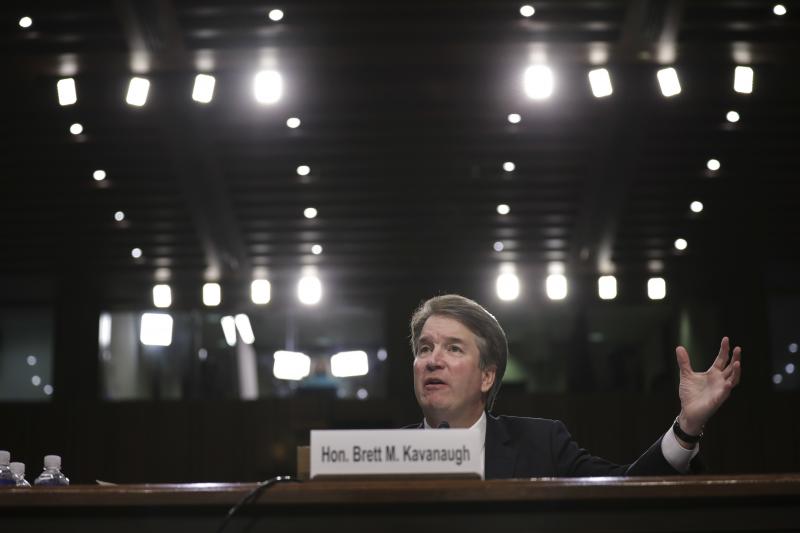 Supreme Court nominee Brett Kavanaugh testifies before the Senate Judiciary Committee on Sept. 6, the third day of his confirmation hearing. Supreme Court nominee Brett Kavanaugh testifies before the Senate Judiciary Committee on Sept. 6, the third day of his confirmation hearing.