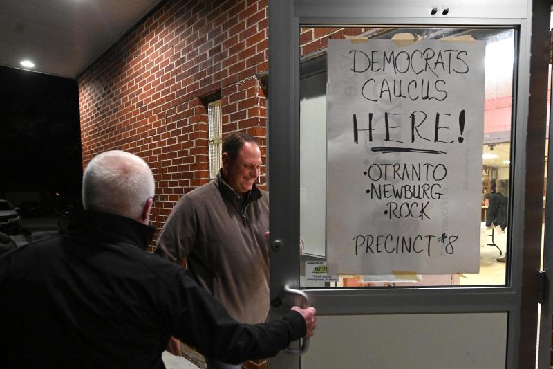 Voters head into their Iowa Democratic caucus site last year. Problems with a new smartphone app delayed reporting of the results for days or, for The Associated Press, permanently. Voters head into their Iowa Democratic caucus site last year. Problems with a new smartphone app delayed reporting of the results for days or, for The Associated Press, permanently.