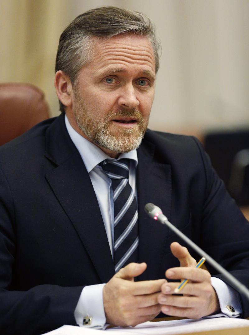 Danish Foreign Minister Anders Samuelsen, shown here during a meeting with Ukraine's prime minister on Jan. 30, predicts other countries will follow Denmark's example in appointing a tech ambassador. Danish Foreign Minister Anders Samuelsen, shown here during a meeting with Ukraine's prime minister on Jan. 30, predicts other countries will follow Denmark's example in appointing a tech ambassador.