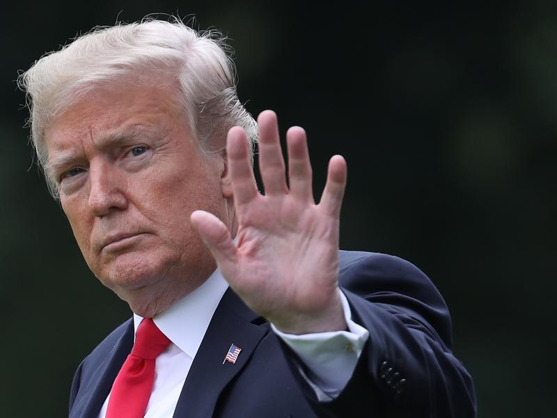 President Trump departs the White House on Tuesday in Washington, D.C., headed to a rally in Florida. President Trump departs the White House on Tuesday in Washington, D.C., headed to a rally in Florida.