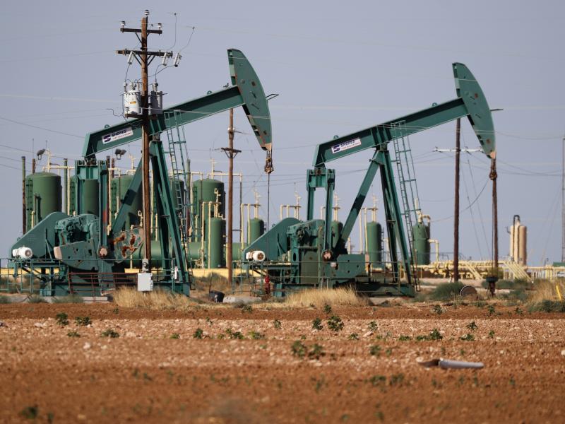 In this July 29, 2020 file photo, a view of a pump jack operating in an oil field in Midland, Texas. In this July 29, 2020 file photo, a view of a pump jack operating in an oil field in Midland, Texas.