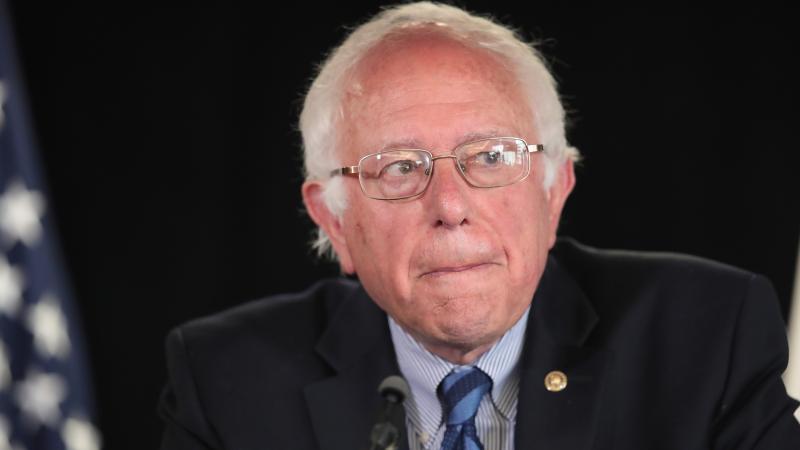 Democratic presidential candidate Sen. Bernie Sanders speaks to the media during a press conference Monday in California. Democratic presidential candidate Sen. Bernie Sanders speaks to the media during a press conference Monday in California.