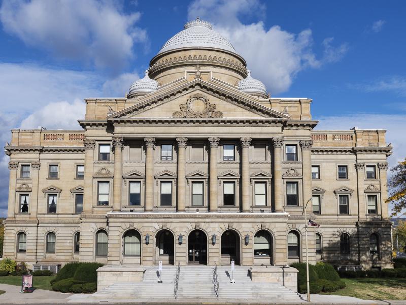 The courthouse in Luzerne County, Pa., where officials this month sent letters to parents who had unpaid cafeteria debt, threatening to take parents to court if the obligations were not settled. The courthouse in Luzerne County, Pa., where officials this month sent letters to parents who had unpaid cafeteria debt, threatening to take parents to court if the obligations were not settled.