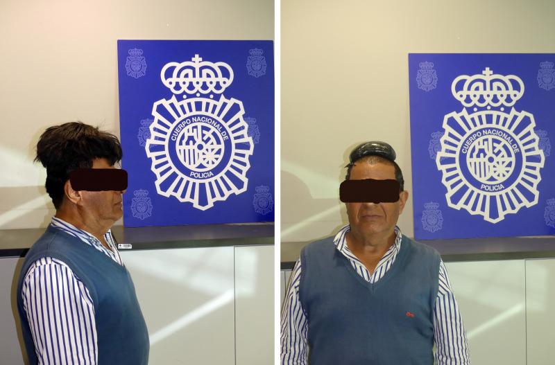 The 65-year-old man — unnamed by police — tried to smuggle a more than a pound of cocaine under his toupee. He was caught by Spain's National Police shortly after disembarking from a flight arriving in Barcelona from Bogota, Colombia, in June. The 65-year-old man — unnamed by police — tried to smuggle a more than a pound of cocaine under his toupee. He was caught by Spain's National Police shortly after disembarking from a flight arriving in Barcelona from Bogota, Colombia, in June.