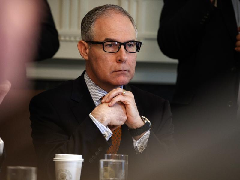 Then-Environmental Protection Agency Administrator Scott Pruitt at a Cabinet meeting in June. Then-Environmental Protection Agency Administrator Scott Pruitt at a Cabinet meeting in June.
