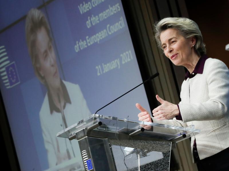 European Commission President Ursula von der Leyen announced AstraZeneca will deliver nine million additional doses of the company's coronavirus vaccine to the EU. European Commission President Ursula von der Leyen announced AstraZeneca will deliver nine million additional doses of the company's coronavirus vaccine to the EU.