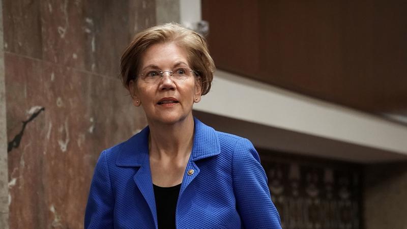 Sen. Elizabeth Warren arrives at a confirmation hearing before the Senate Armed Services Committee on March 1. Sen. Elizabeth Warren arrives at a confirmation hearing before the Senate Armed Services Committee on March 1.